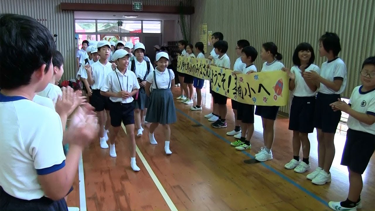 種子島の学校活動：茎南小学校鹿児島市立本名小学校との交流活動2018年