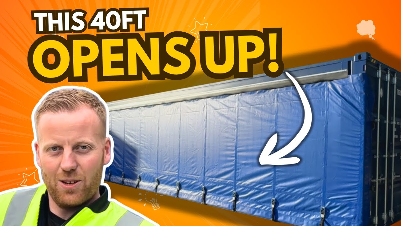 We built this side opening shipping container from scratch!