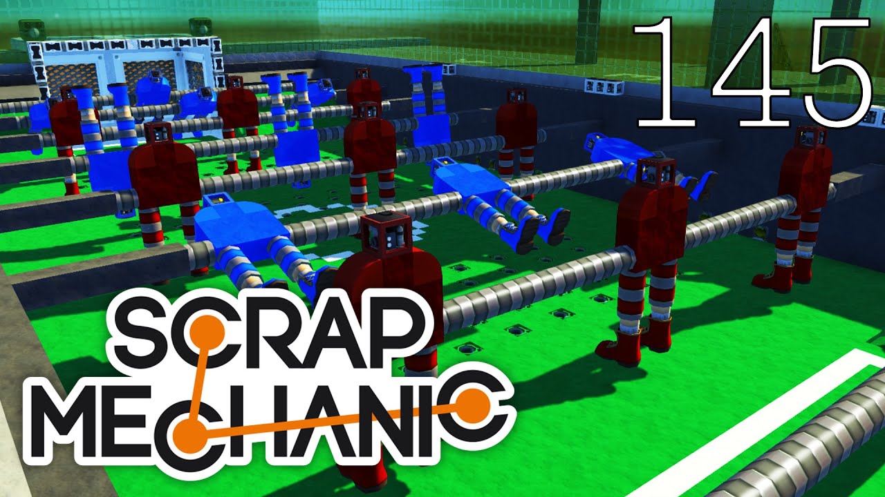 Scrap Mechanic [#145] PIŁKARZYKI! Warsztat Steam!