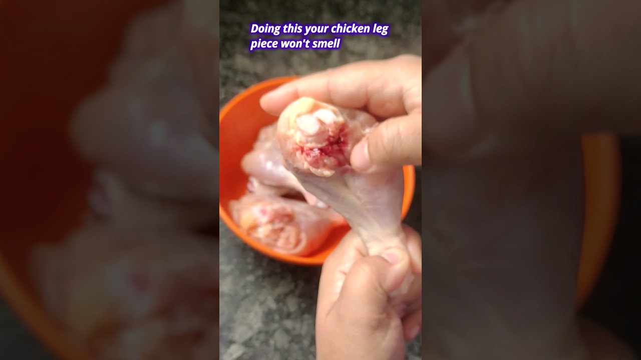 The right way to clean and wash chicken legs #shortsviral #shorts