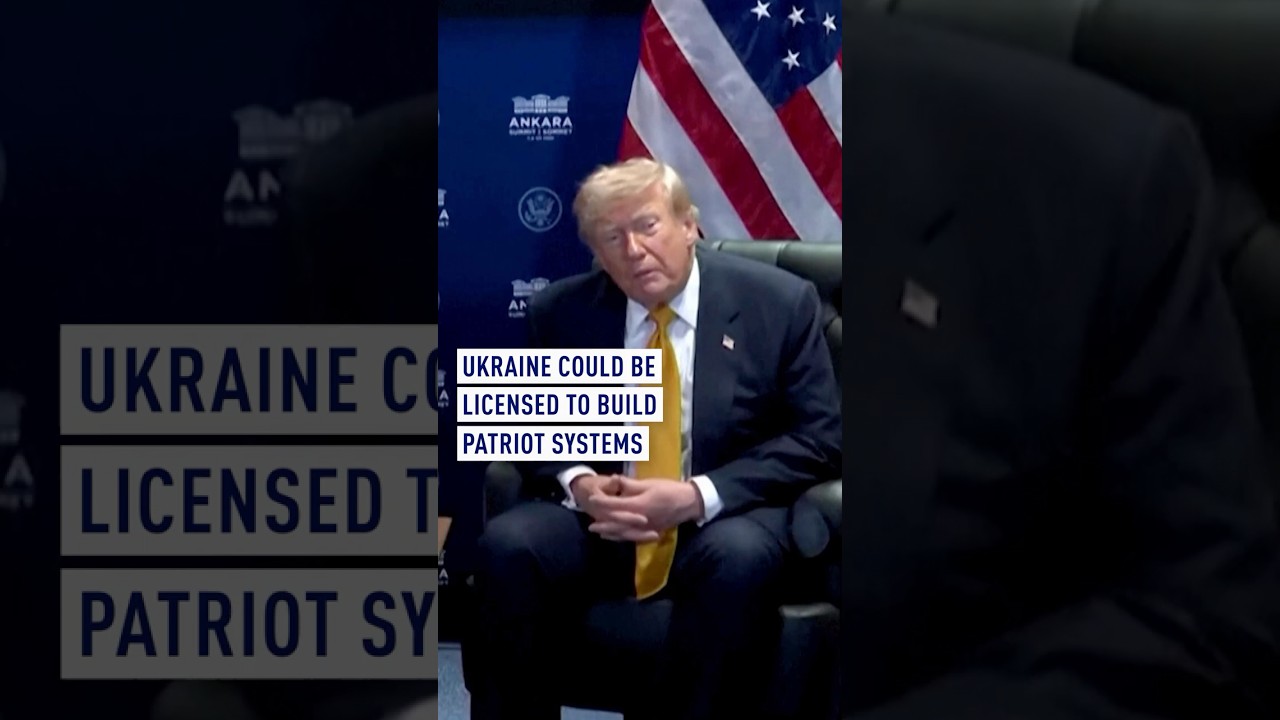 Trump says Ukraine could be licensed to build Patriot systems