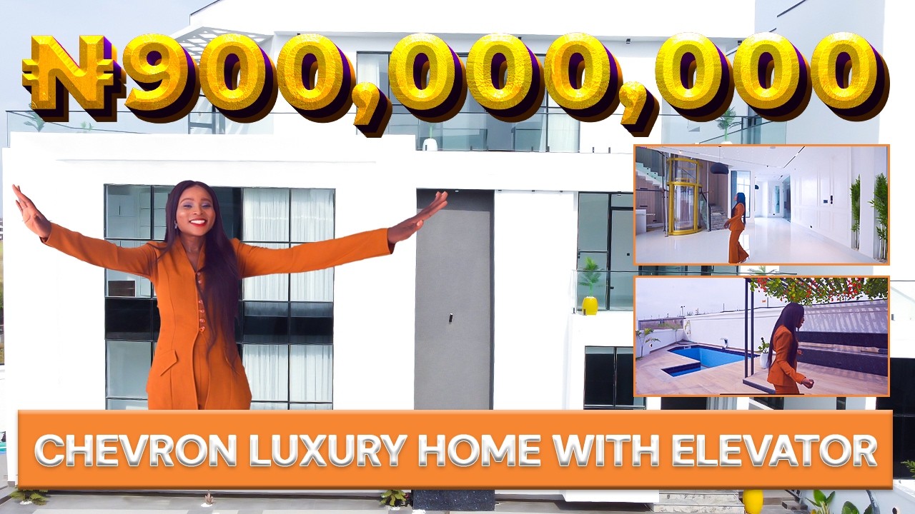 I FOUND A ₦900,000,000 ULTRA-LUXURY DUPLEX IN CHEVRON WITH AN ELEVATOR, CINEMA,GYM &ROOFTOP TERRACE