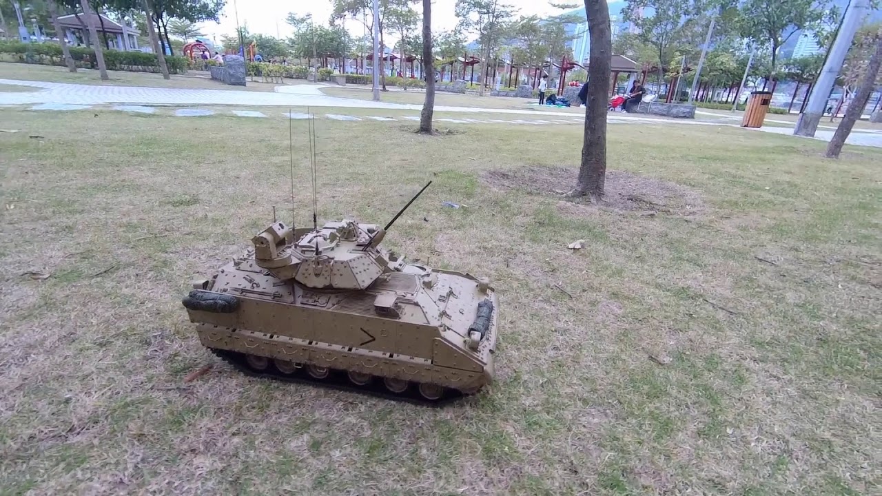 M2 bradley Test drive on field!