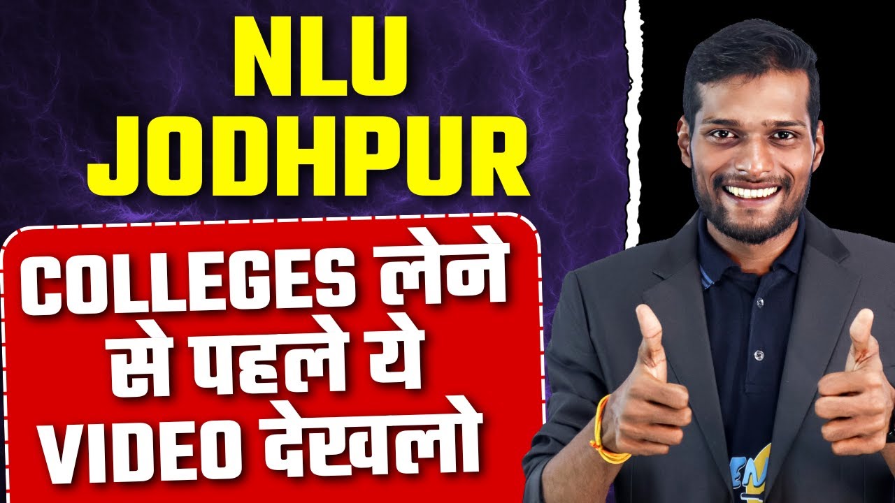 How Much Rank Needed for NLU Jodhpur? Last Year Category Wise Data