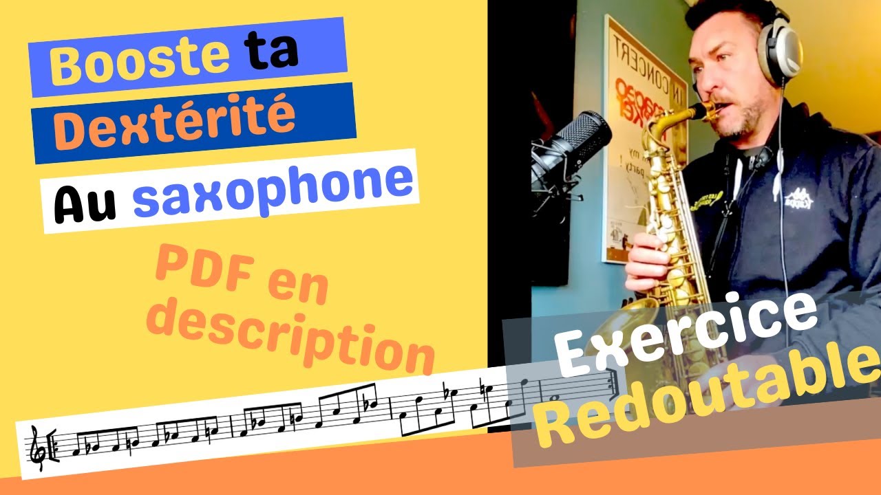 Booste ta dextérité au Saxophone Exercice PDF