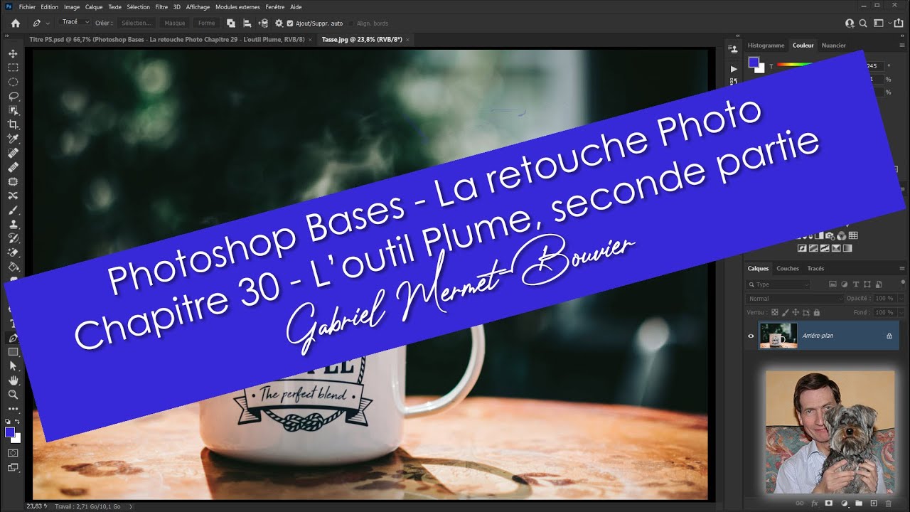 Photoshop Bases - La retouche photo - L'outil Plume, les tracés vectoriels, suite - Chapitre 30