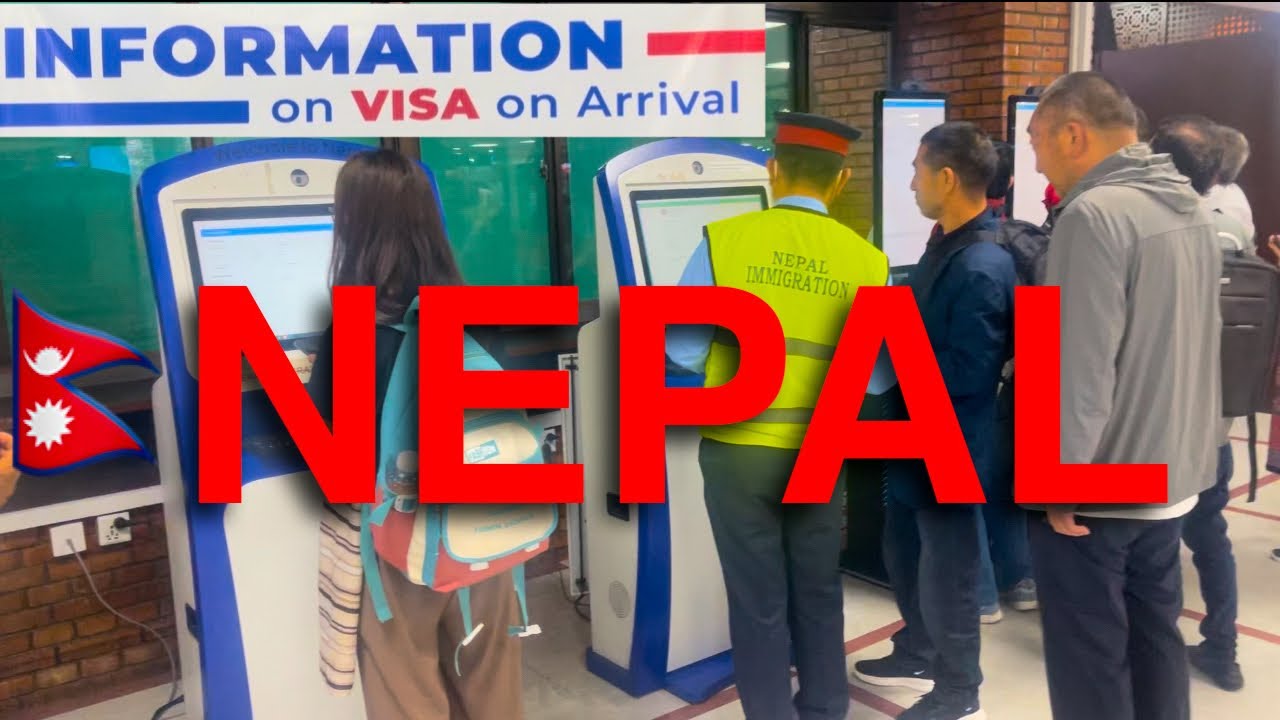 Visa on arrival in Nepal (3 easy steps) airport SIM card