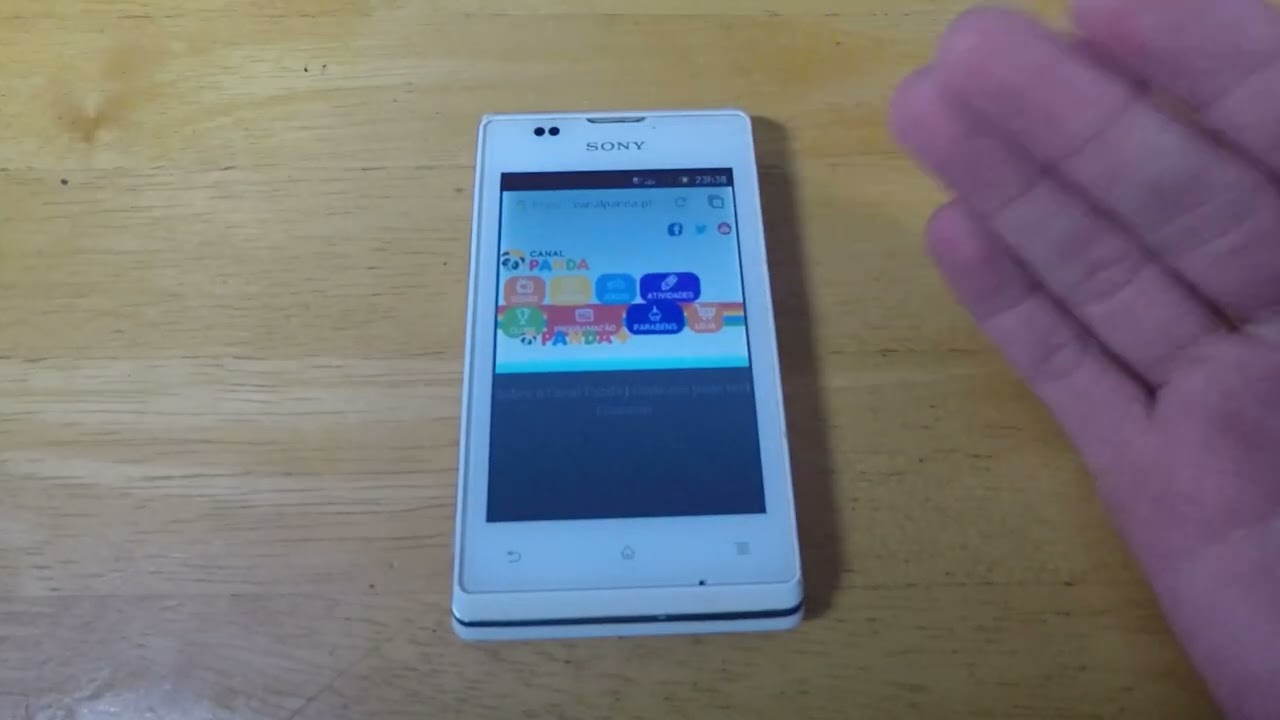 Navegar na internet num Sony Xperia E
