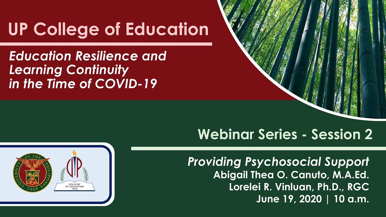 ERLC Webinar for Key Strategy 1: Providing Psychosocial Support