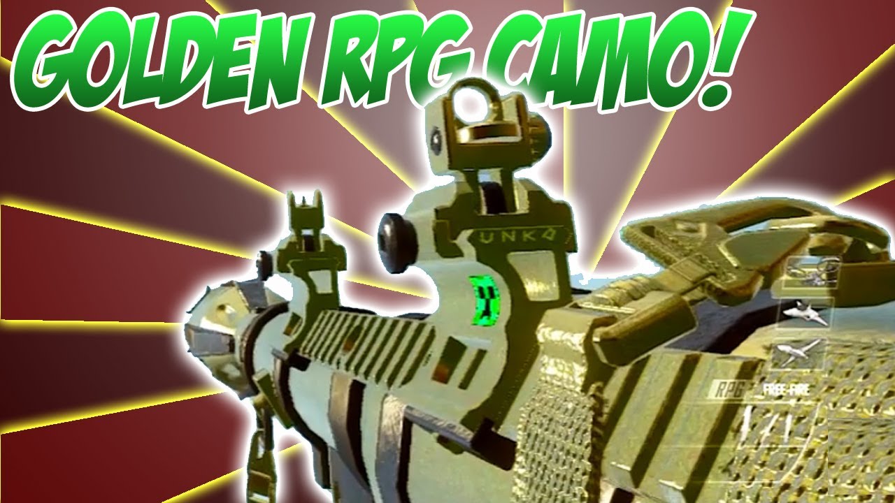 Black Ops 2 GOLD RPG Camo + How To Unlock Tips & Tricks! (COD BO2 Gold Launcher Gameplay Footage)
