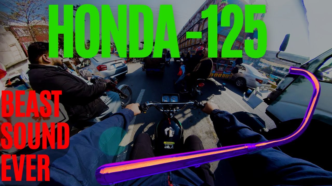Honda CG-125 Modefied POV Ride| GT Road Of Pakistan | Lalamusa City | 2013 Model #honda