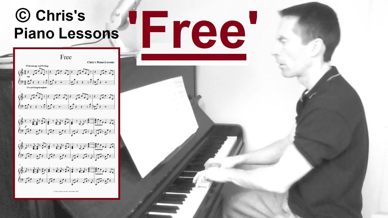 'Free' - Flowing Piano Sheet Music - With Sample PDF | Chris's Piano Lessons