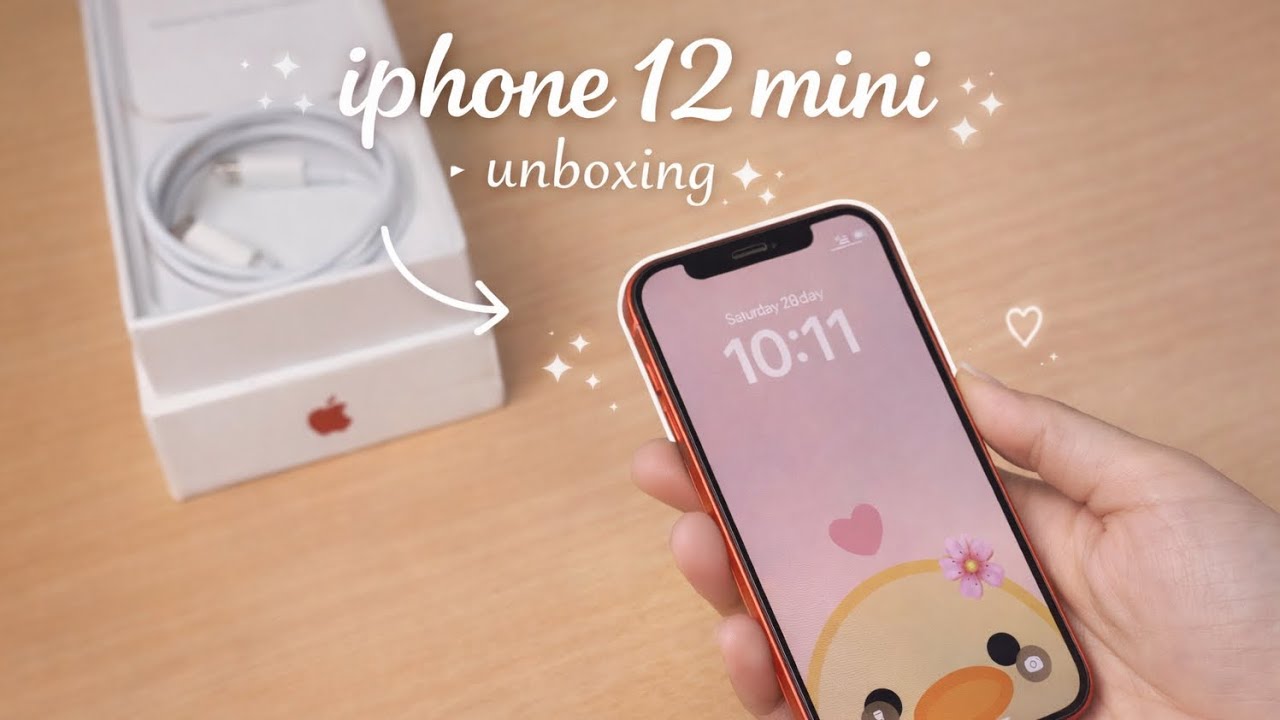 Iphone 12 mini ❤︎ unboxing | open box | 2026 | aesthetic | set up + accessories ❤︎