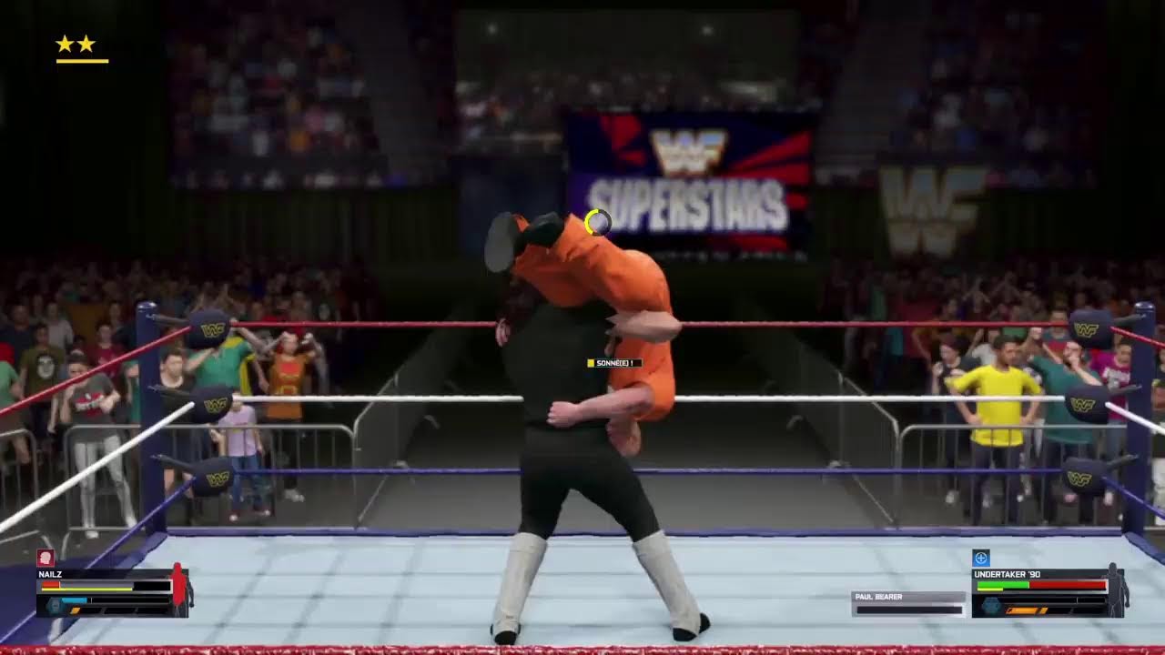 The Undertaker vs Nailz on Wwf Superstars 1992
