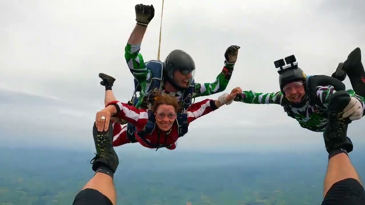Sharon's First Skydive.  July 2022 - Skydive Ireland.  15000 feet.