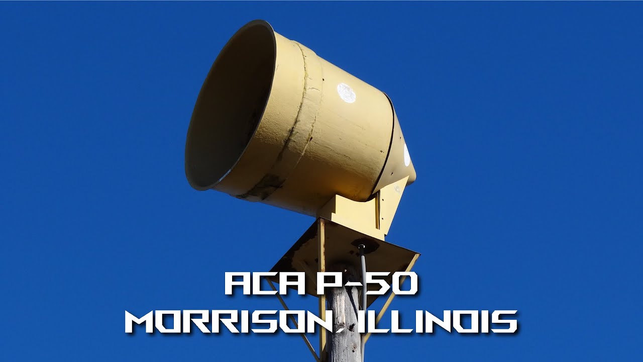 ACA P-50 Tornado Siren Test - Alert - Morrison, IL