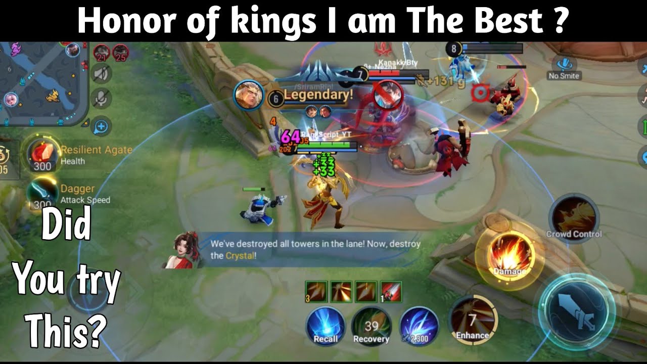 Destroyed The Opponent's Team | Honor of kings | RankScript #honorofkings