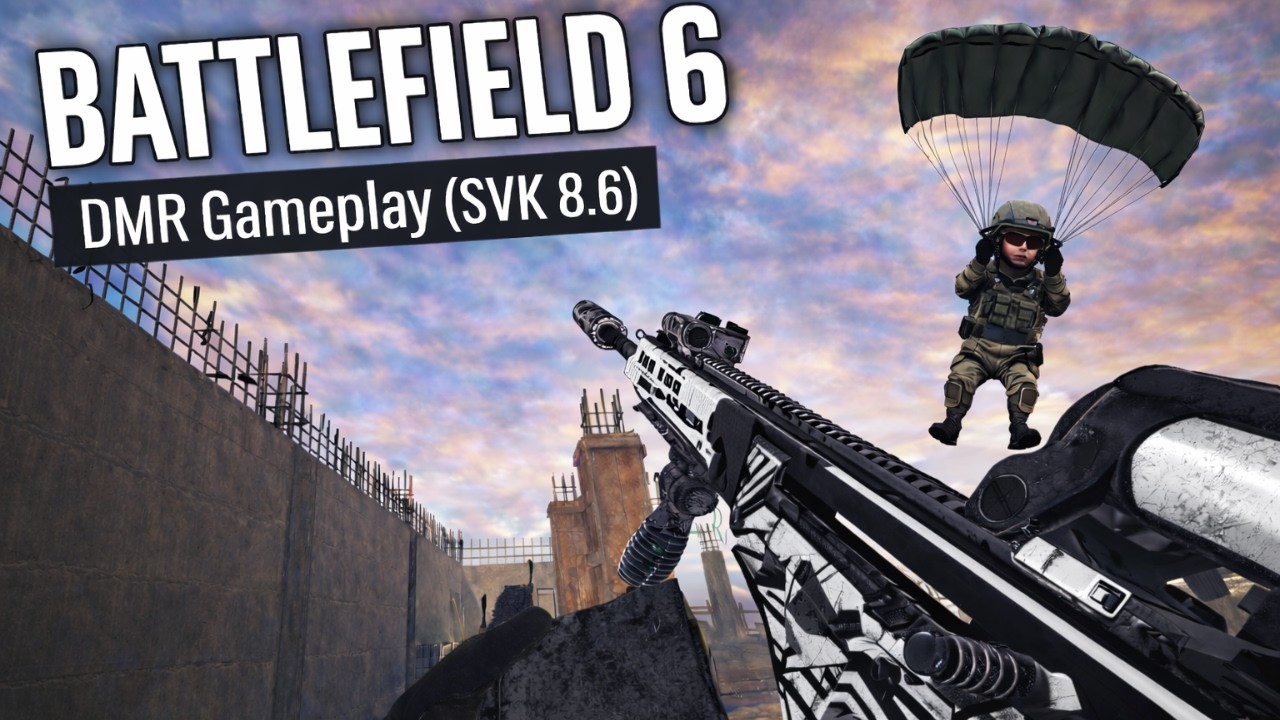 Battlefield 6 DMR Gameplay – SVK 8.6 Multiplayer Domination