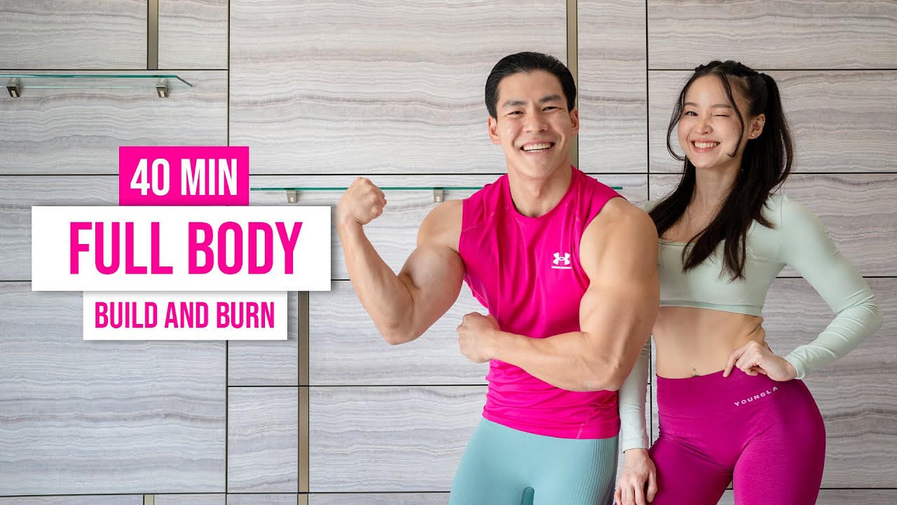 40 MIN FULL BODY BUILD & BURN I with warm up + cool down, no equipment