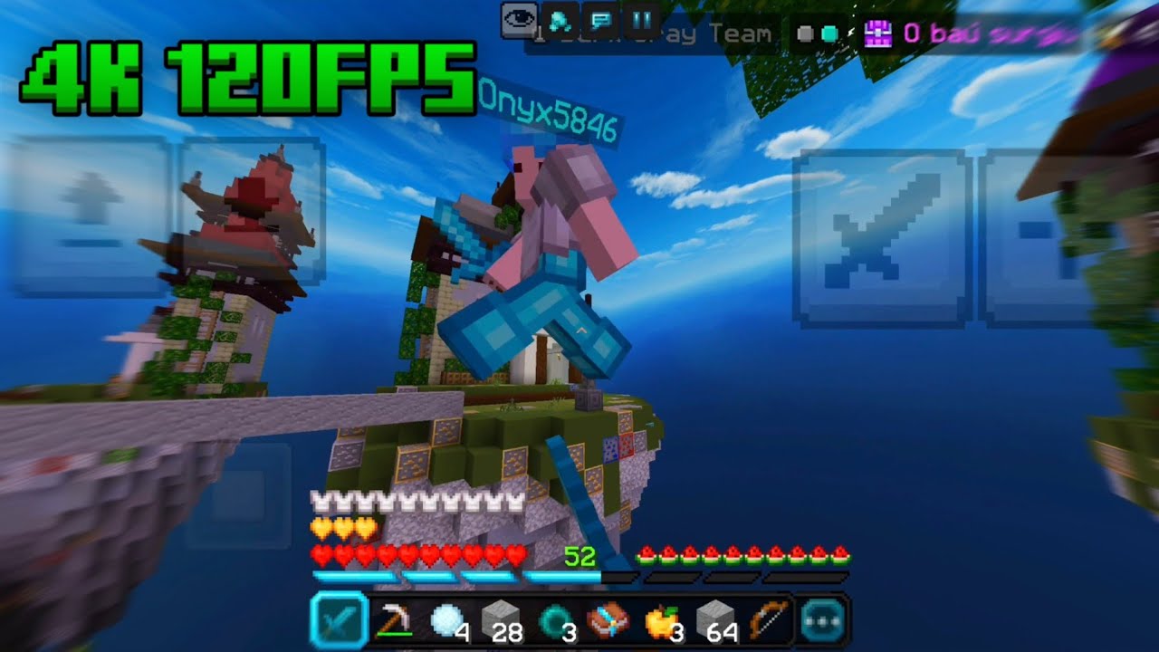 SKYWARS RELAXANTE 4K 120FPS | MOBILE MCPE