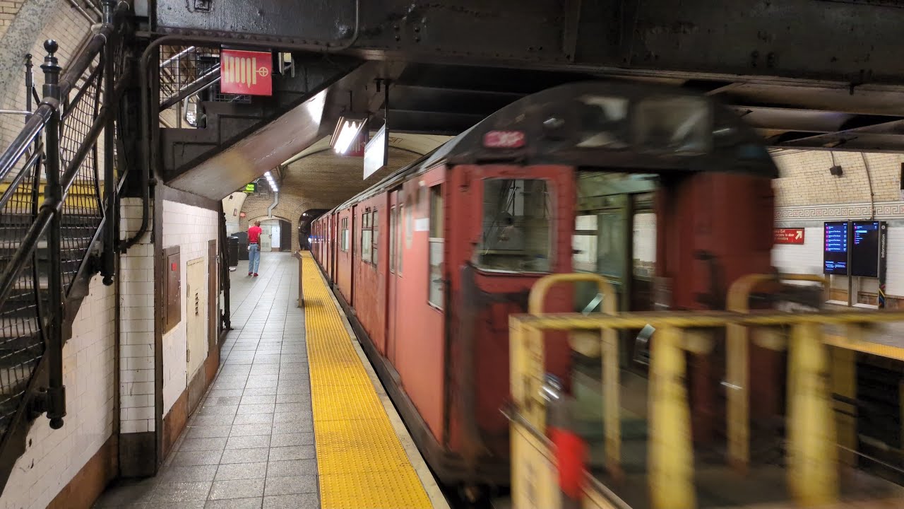 NYC Subway: R127-Refuse Flatcar-Redbird Transfer on the 1 Line
