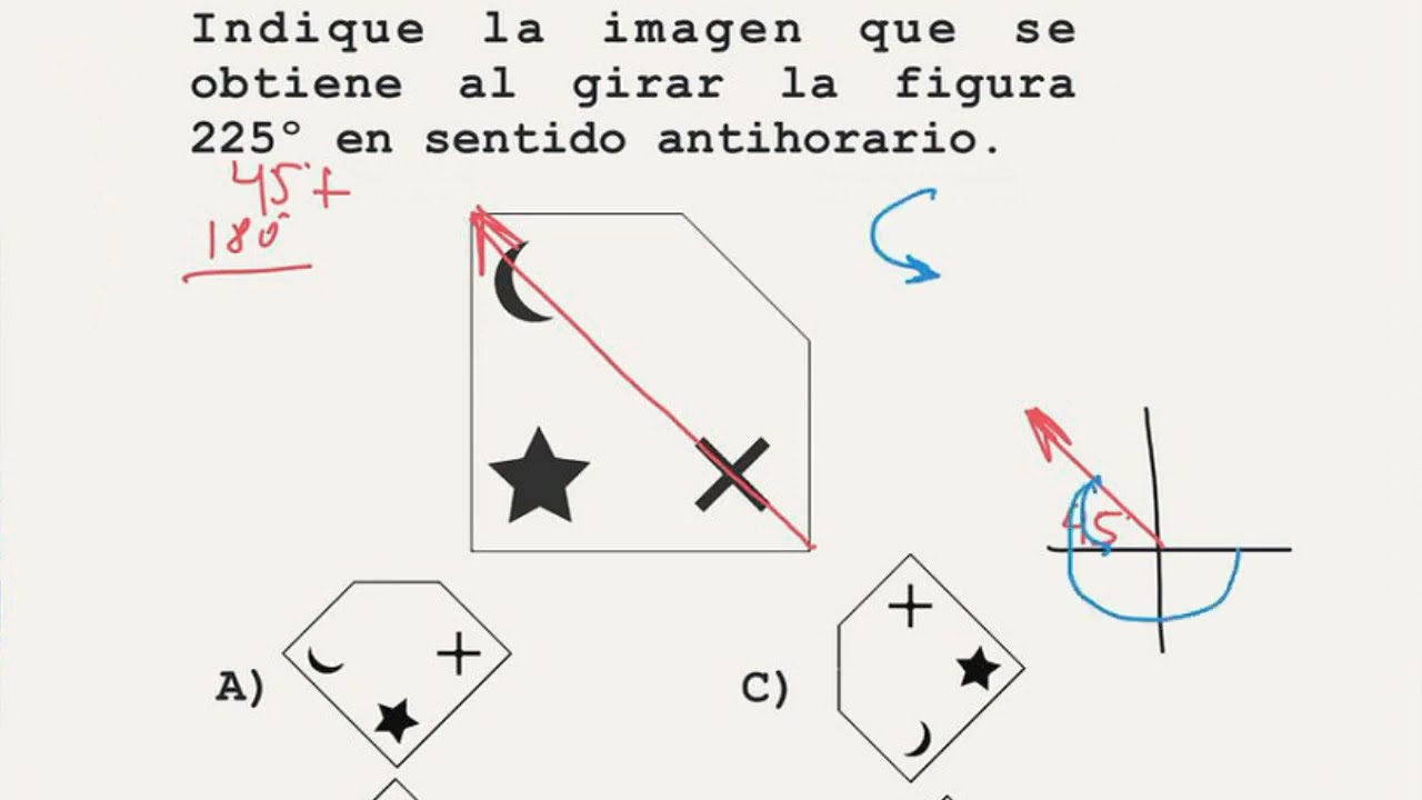 Razonamiento abstracto, espacial, rotacion de figuras