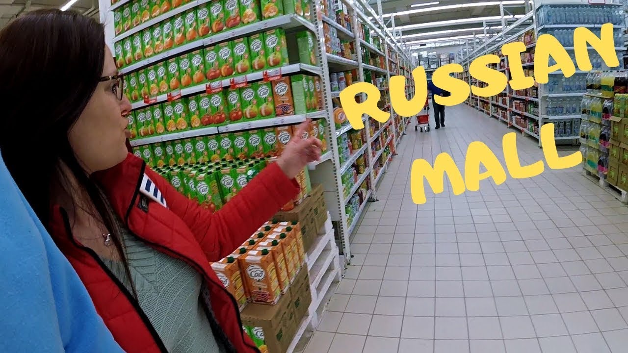 American in a Russian mall, supermarket and hardware store Real Russia