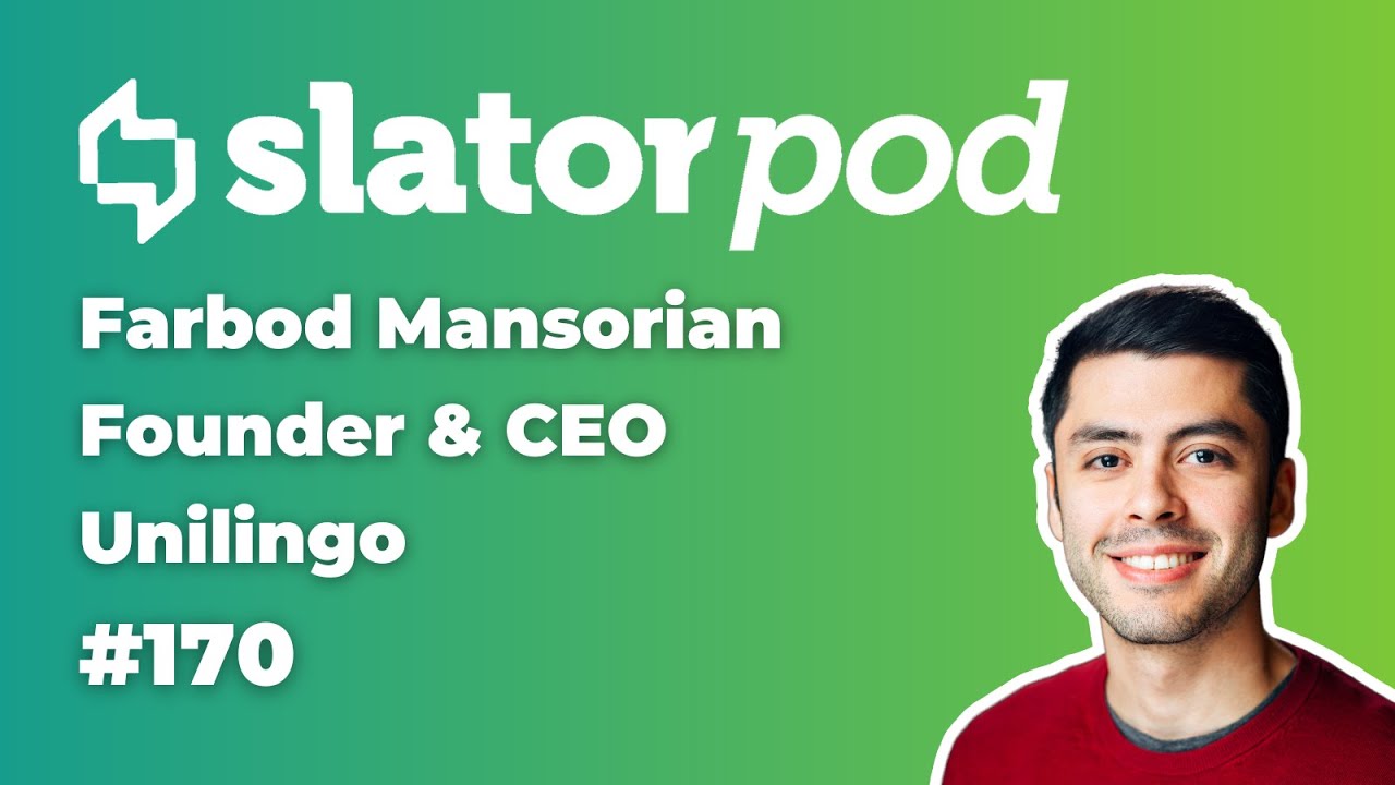 # 170 Dubbing for Top YouTube Creators with Unilingo CEO Farbod Mansorian