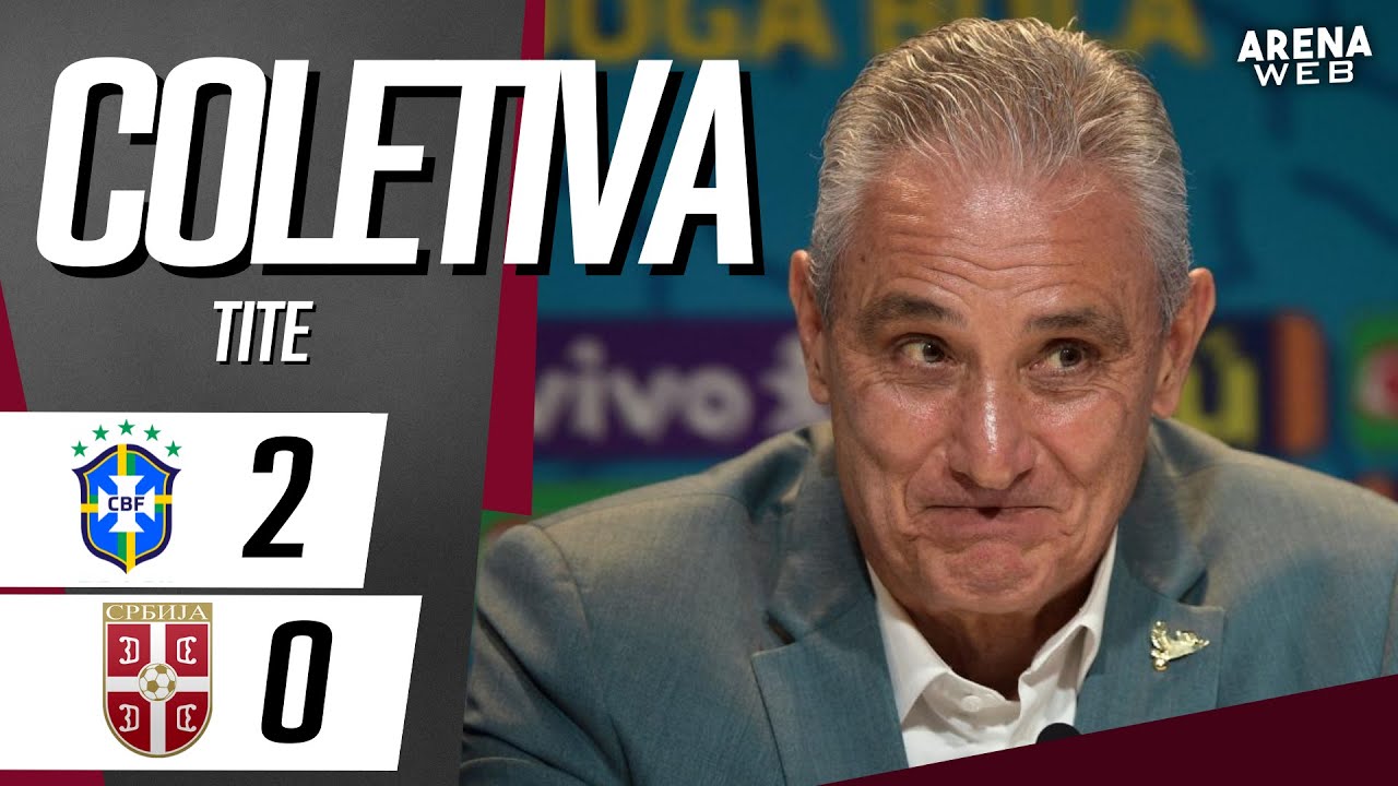 COLETIVA TITE | AO VIVO | Brasil 2 x 0 Servia - Copa do Mundo 2022