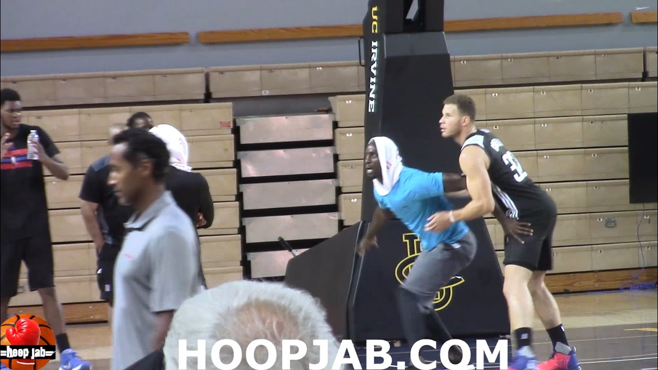 KEVIN GARNETT TEACHING BLAKE GRIFFIN DIFFERENT POST MOVE TECHNIQUES . HoopJab NBA