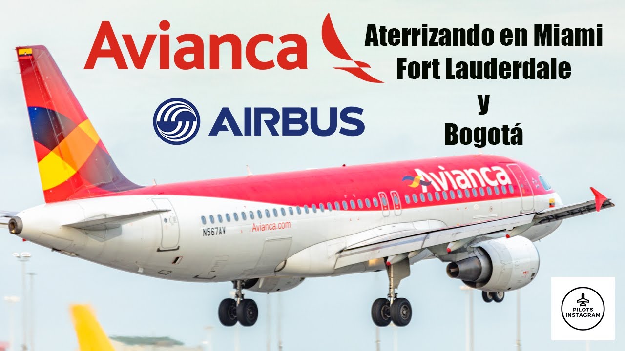 3 aterrizajes abordo de un Airbus A320 en Miami, Fort Lauderdale y Bogotá.