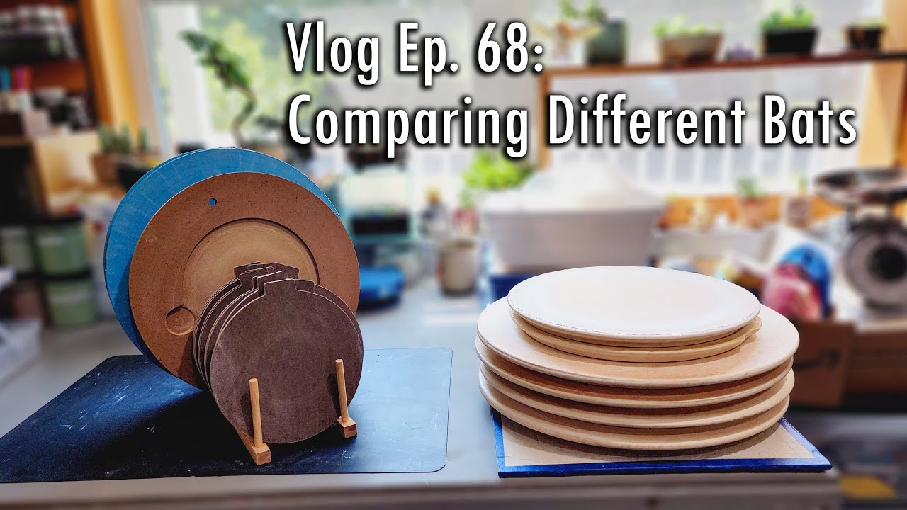 Comparing Different Bats | Throwing on Pottery Wheel | Plastic, Plaster or Masonite | Ep 68