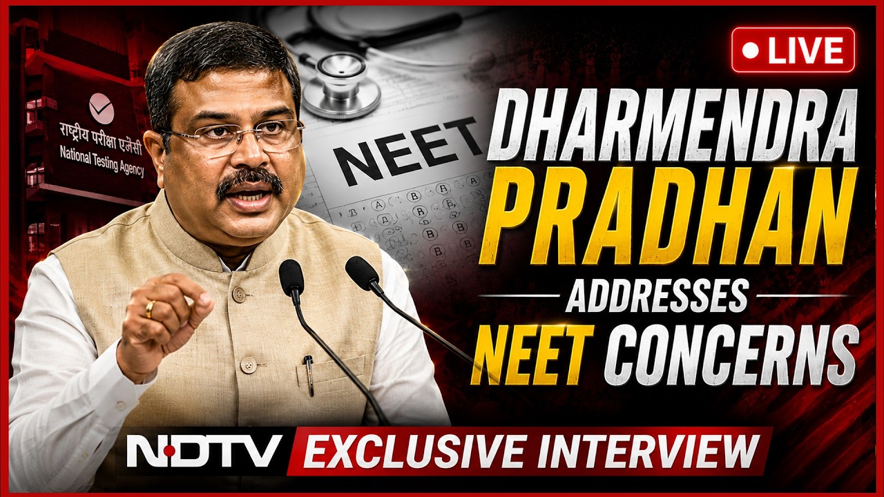 Dharmendra Pradhan Interview | Union Education Minister Speaks To NDTV, Addresses Concerns Over NEET