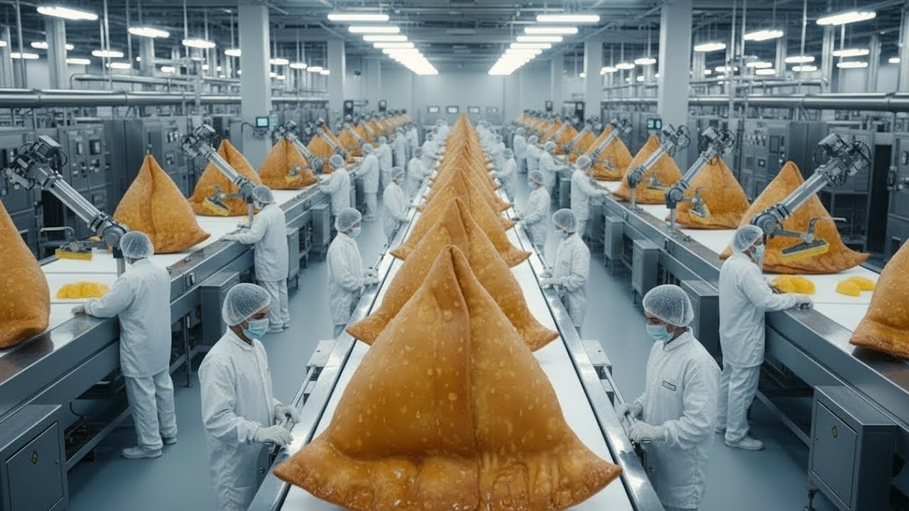 Inside a Modern Samosa Processing Plant – From Ingredients to Finished Snacks (Full Process)