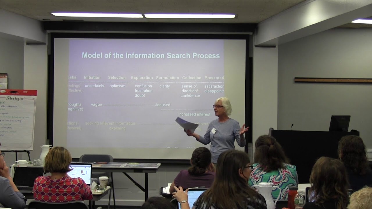 Dr. Carol Kuhlthau Distinguished Professor Emerita Talks of her Research on the ISP
