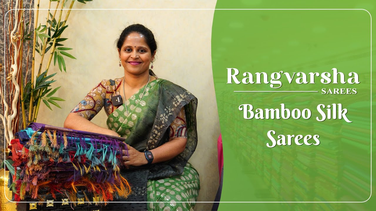 Bamboo silk Sarees-Rangvarsha Sarees Elegant woven jute sarees in pleasant colors- 15th March 2024