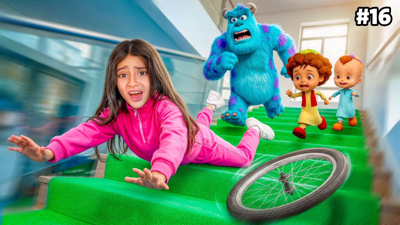 ايسل وقعت من علي الدراجة وانكسرت رجلها😱🚴🏻‍♀️انهيار بكاء😭💔!!