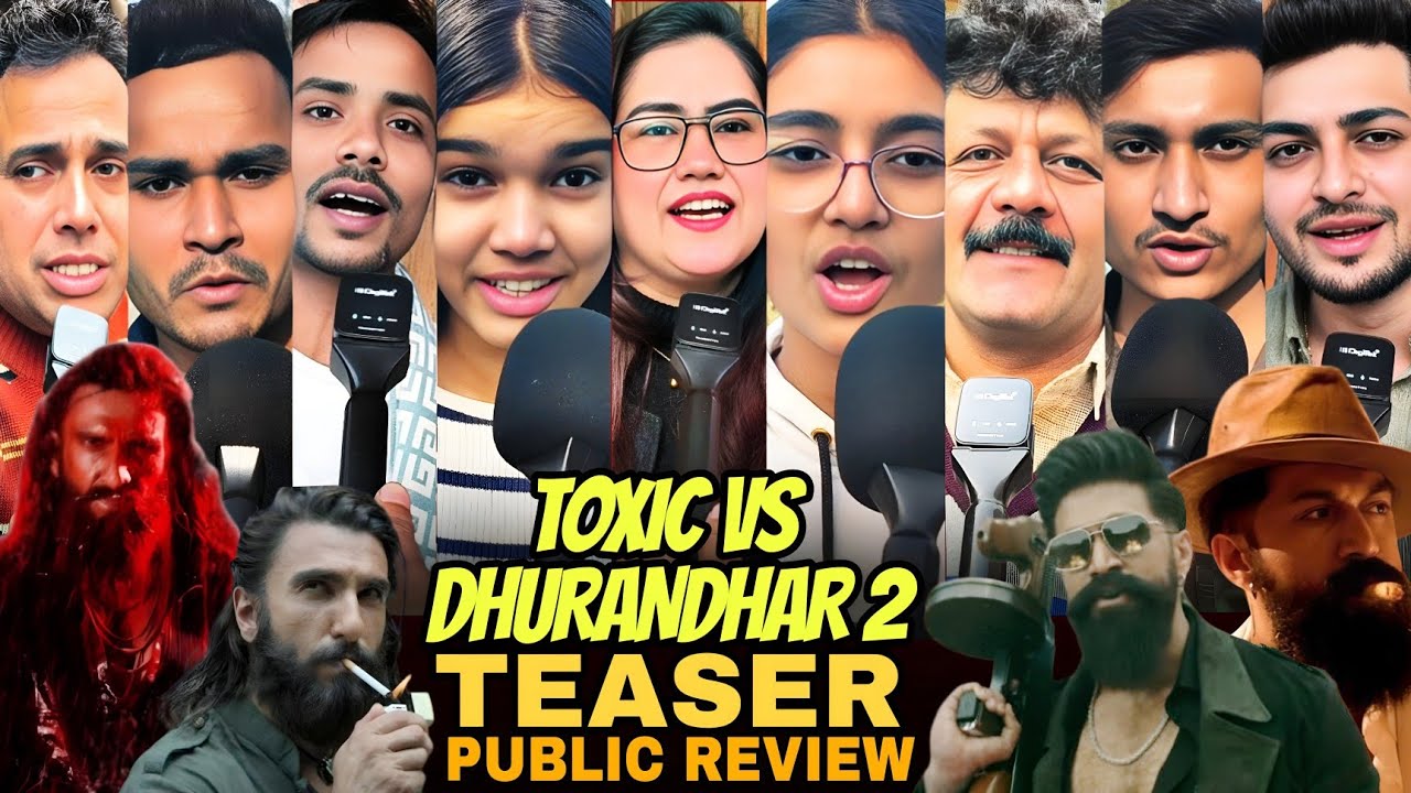 Toxic teaser vs dhurandar 2 teaser public review | yash vs ranveer | who is king of box office? 