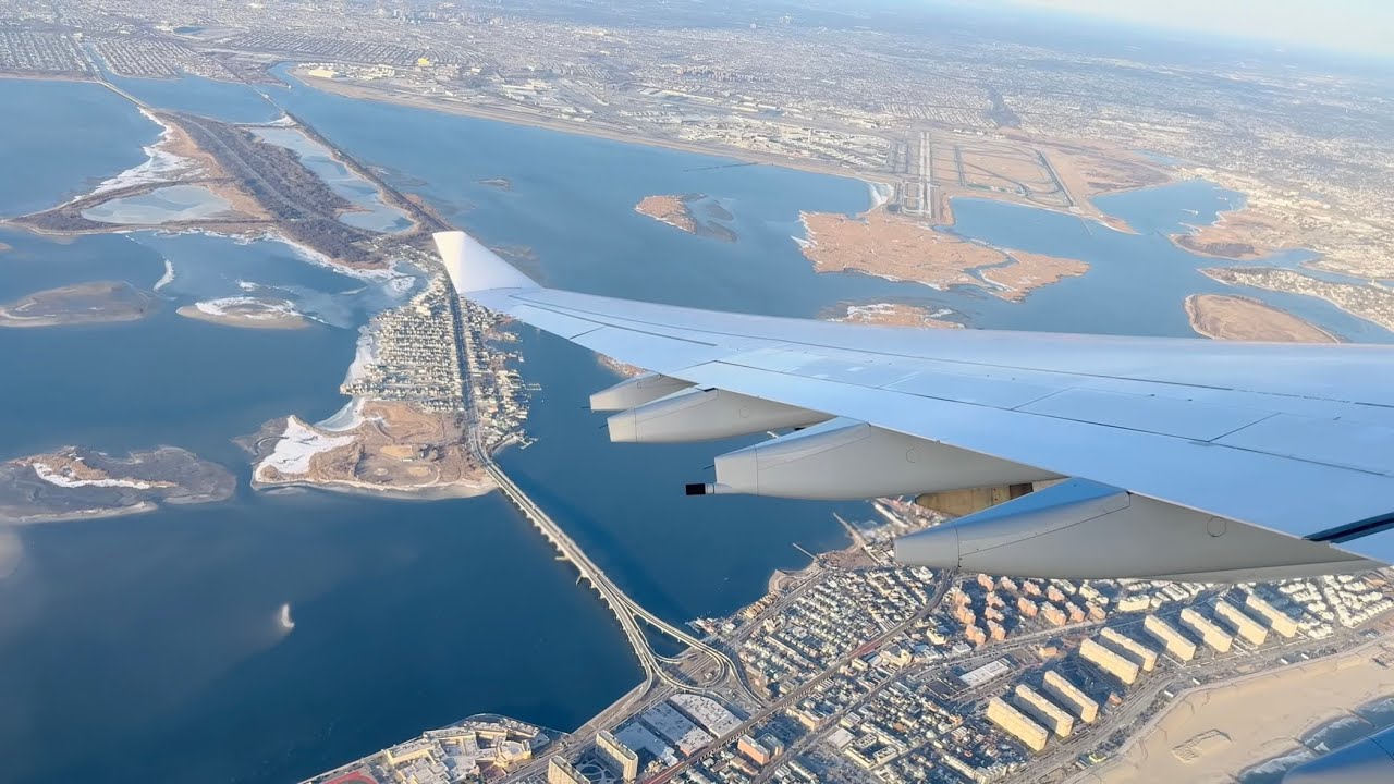 Lufthansa's Airbus A340-600 Stunning New York JFK Departure!