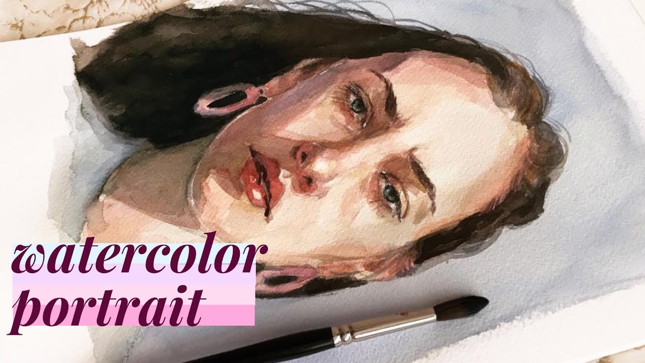 Watercolour Portrait - Timelapse