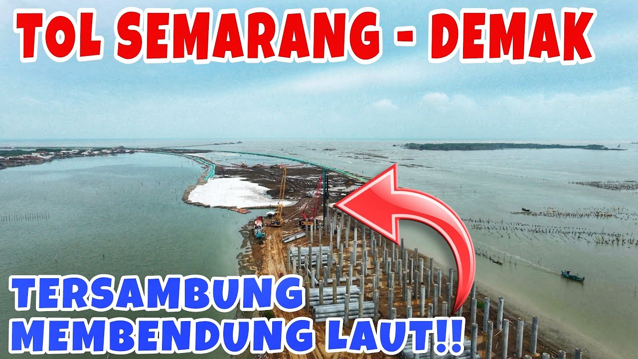 AKHIRNYA TERSAMBUNG‼️Ribuan Paku Bumi Dengan Jutaan Batang Bambu Tol Semarang - Demak