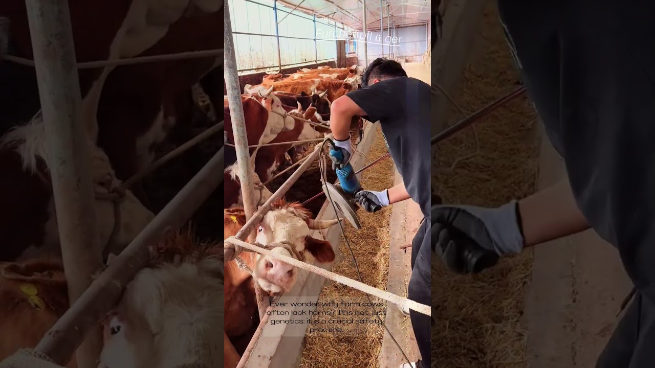 Safe Cows Dehorning Hack! FarmLife🐄🔧👇