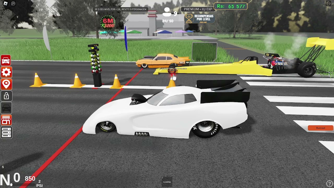 TOP FUEL VS FUNNY CAR I Drag Brasil Roblox