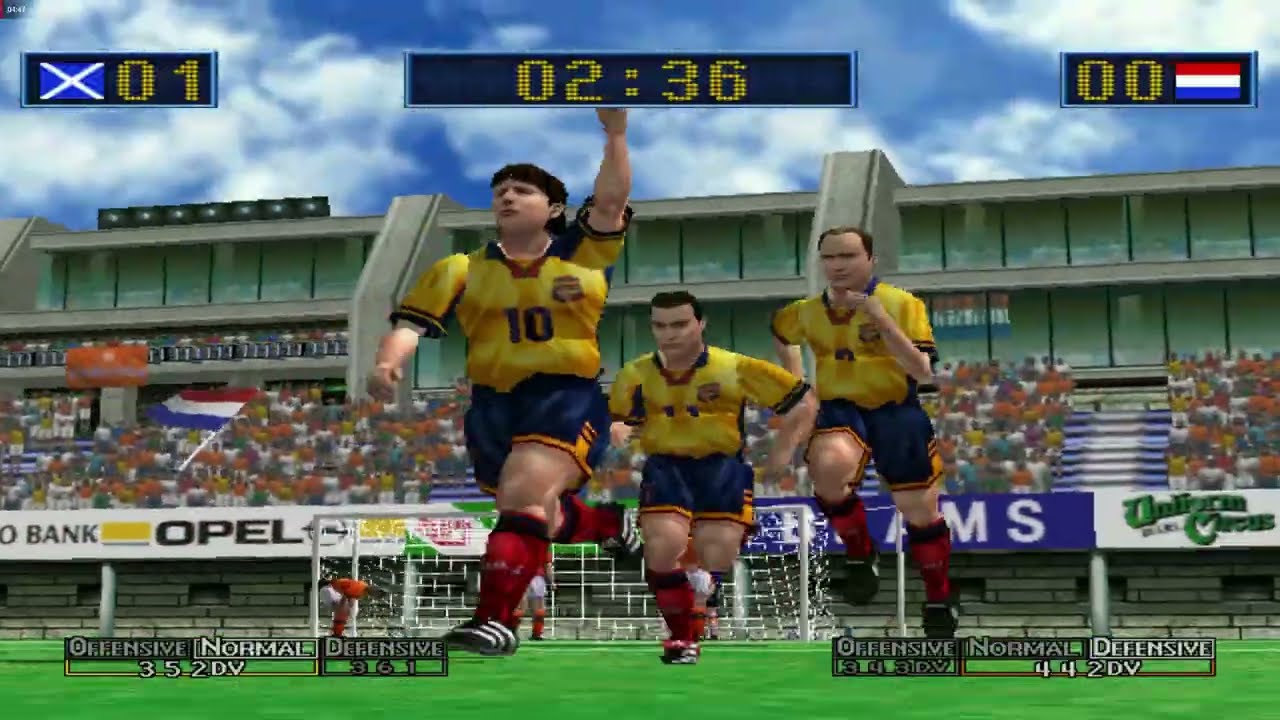 Virtua Striker 2 ver. 2000.1 - SCOTLAND Playthrough - Arcade Mode