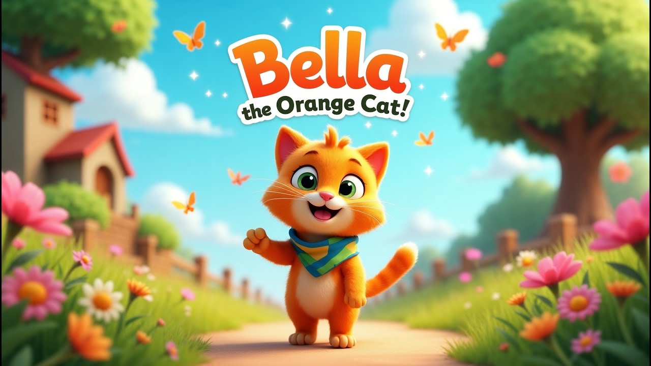 Bella the Orange Cat | Cat Song | Kids Song | Nursery Rhymes