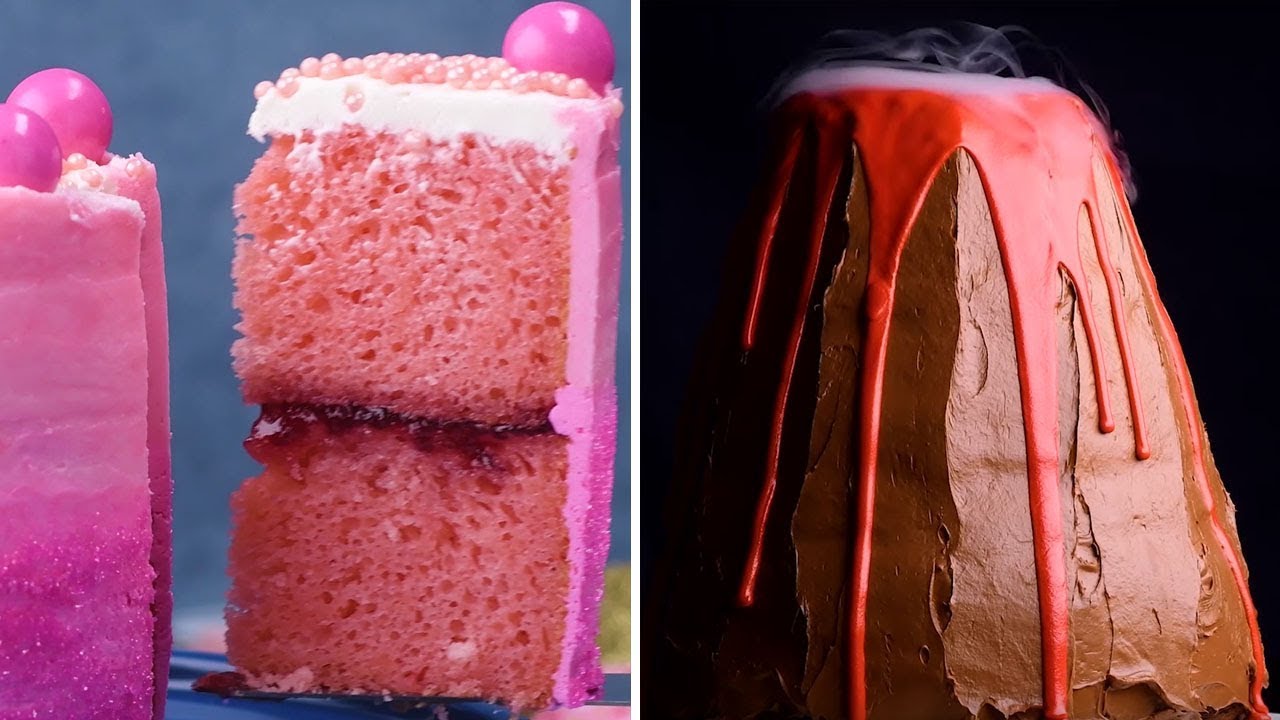14 Easy DIY Cakes and Treats | Amazing Science, Strawberry, and Vertical Cakes by So Yummy