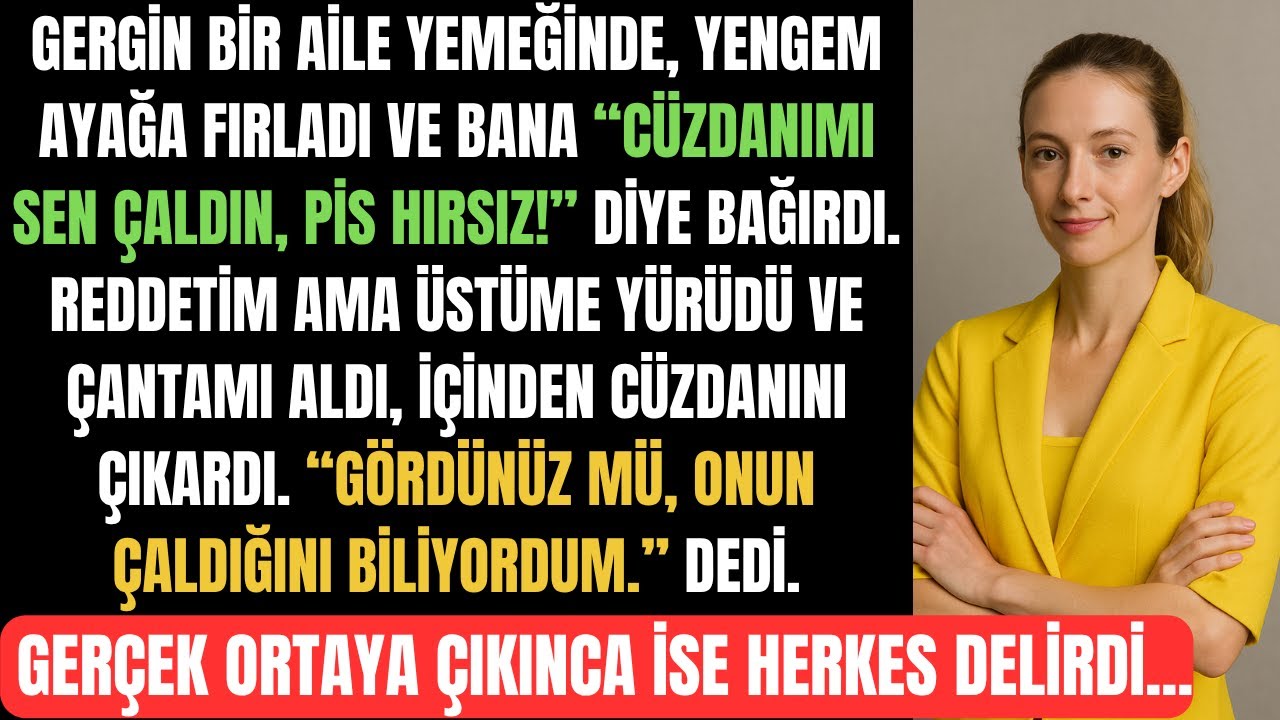 Yengem Aile Yemeğinde Beni Hırsızlıkla Suçladı, Gerçek Ortaya Çıktığında Herkes Ona...