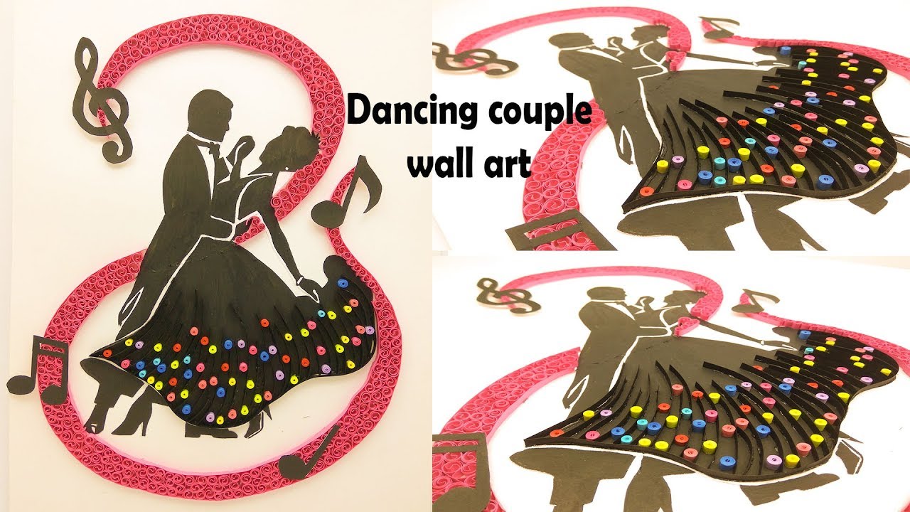 Quilled Dancing Couple Wall Art | Magic Quill