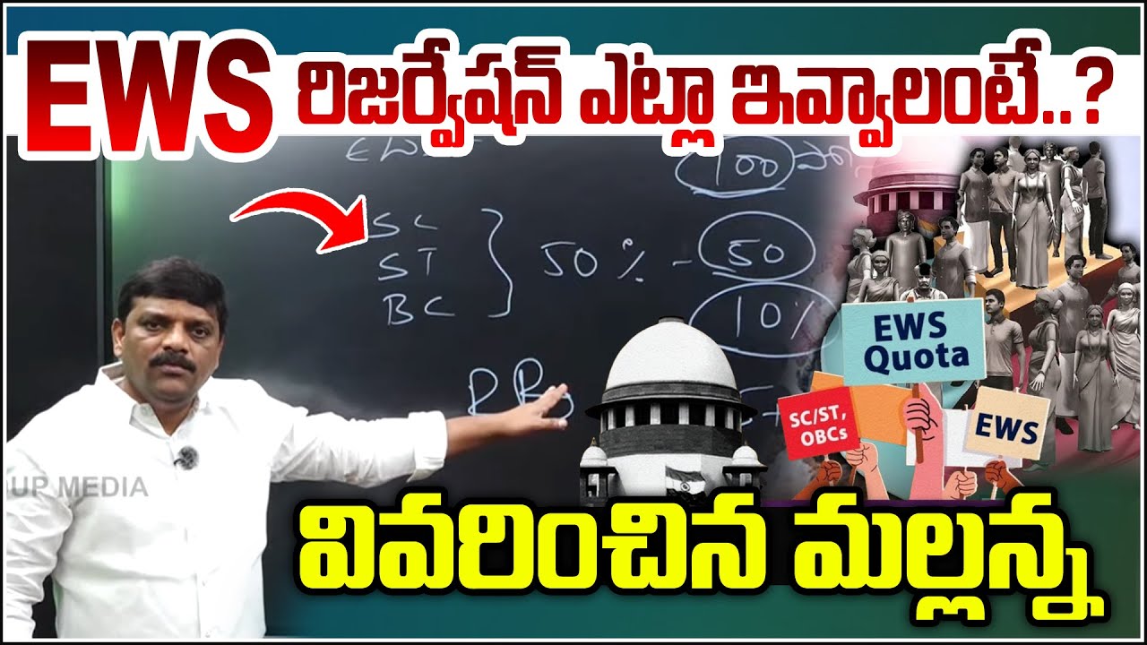 How Should EWS Reservation Be Implemented? Mallanna Explains | Telangana Jobs & Reservation Updates