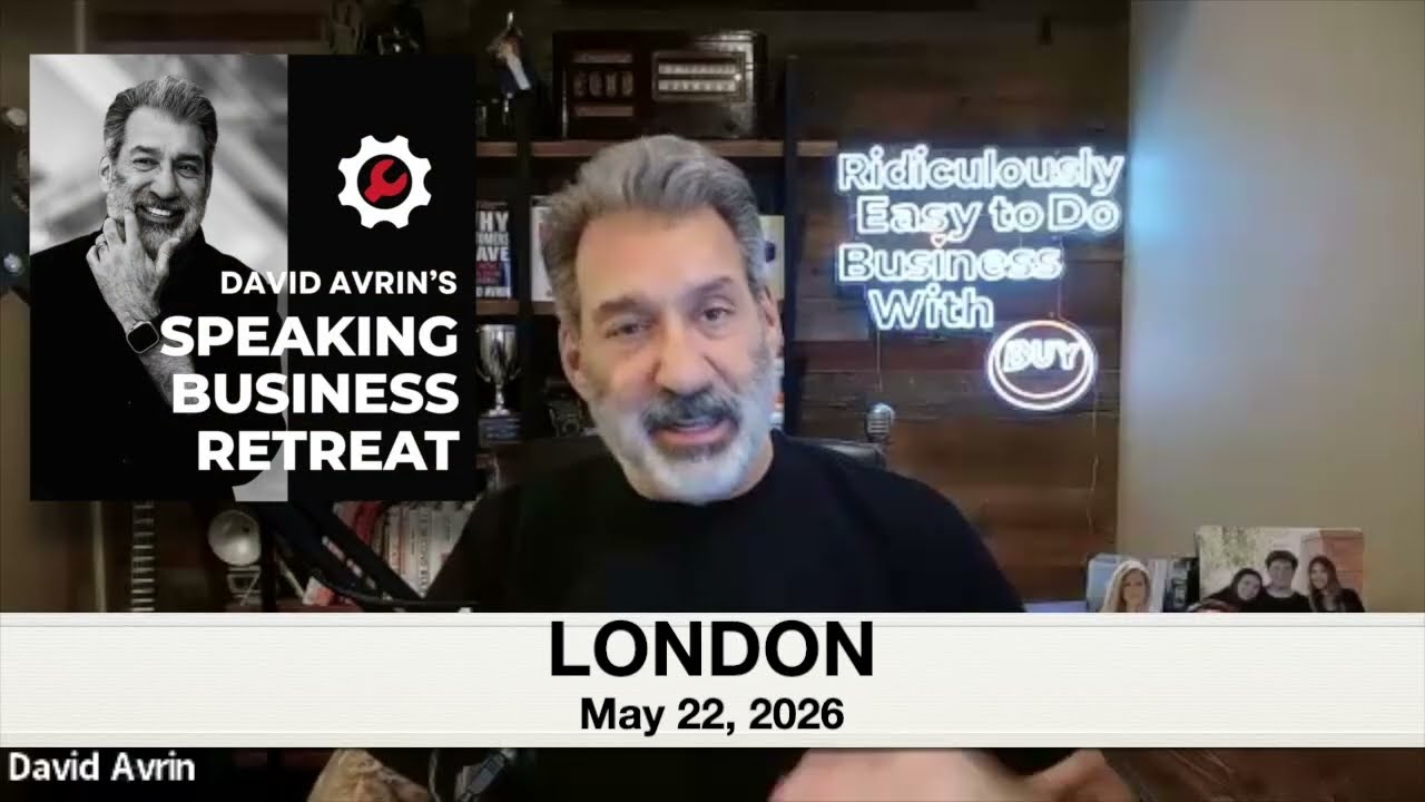 David Avrin's Speaking Business Retreat Coming to London